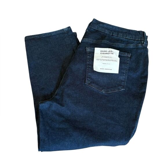 Good American Good Legs Cigarette Jeans Mid Rise Skinny Fit Womens 20 NWT - Picture 3 of 11